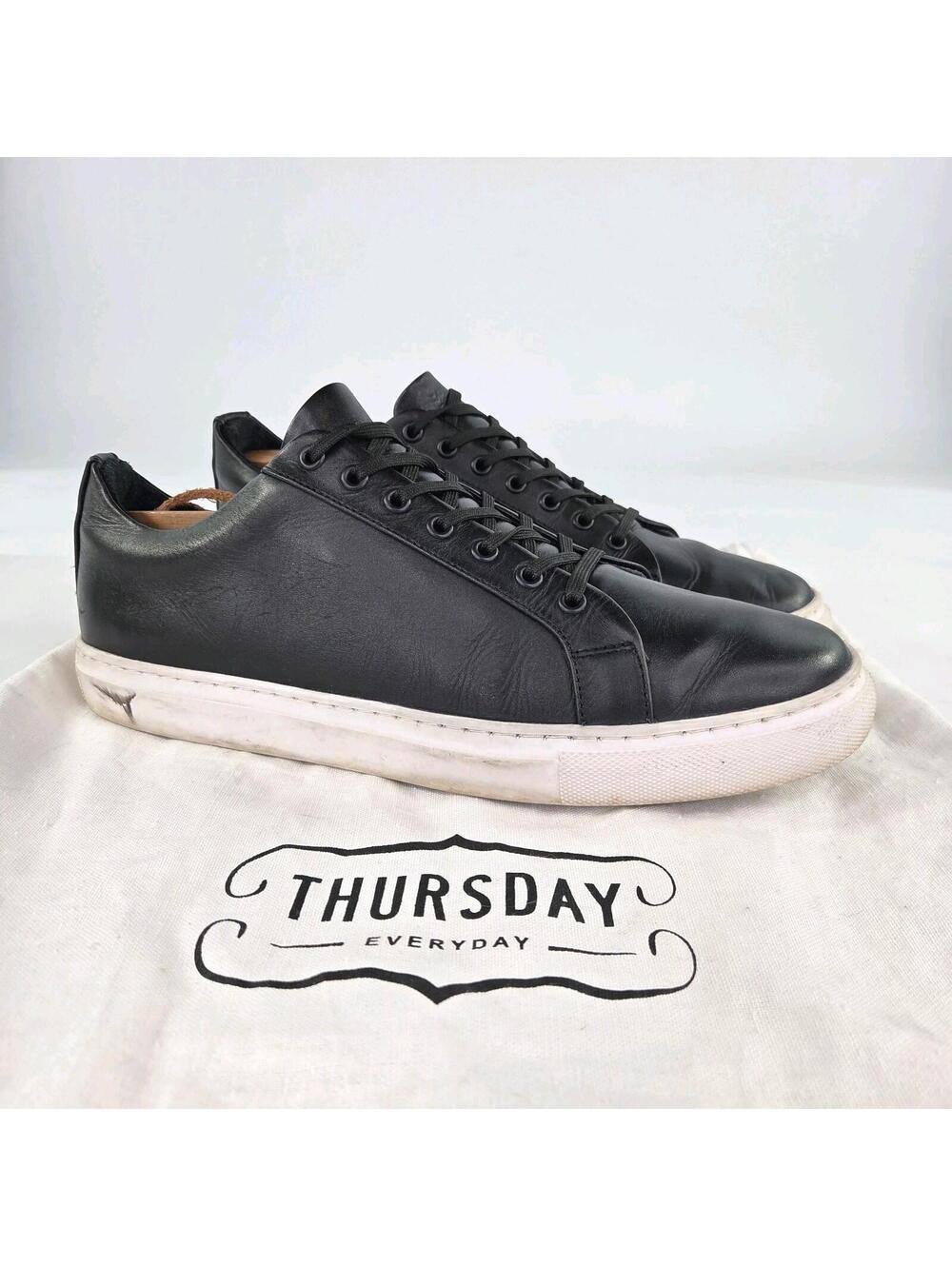 Thursday Boot Company Premier Low Top sneakers US 11 black leather Shoes - Picture 1 of 11